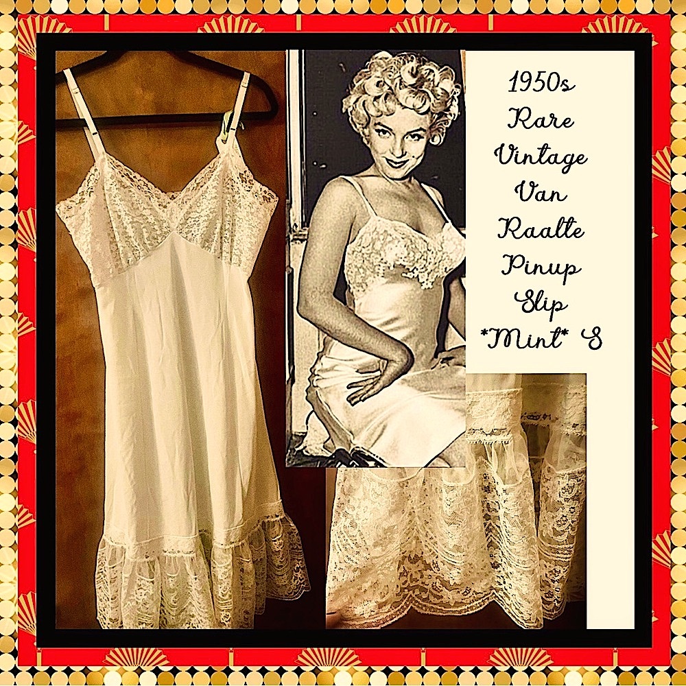 1950s Van Raalte Pinup Slip S *Mint*